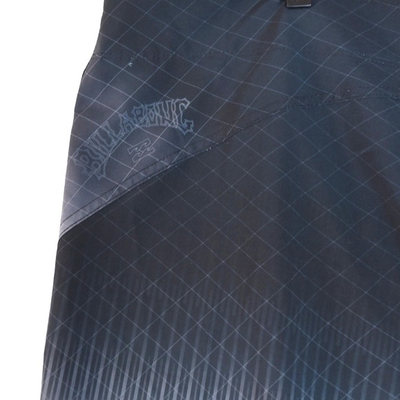 Billabong Recycled Fluid Pro Board Shorts Men’s 42 Black Gray Gradient Surf Swim - Picture 6 of 11